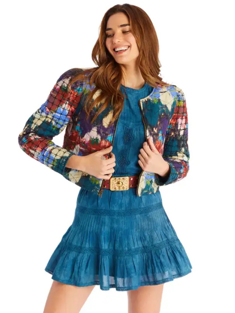 Allison New York Quilted Reversible Jacket - Multi - NWT!